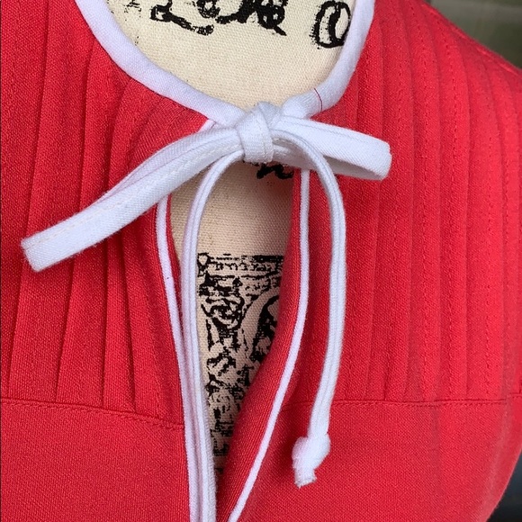 🌈 Leslie Fay vintage 70s 89s jumper stretch pleat - Picture 3 of 6